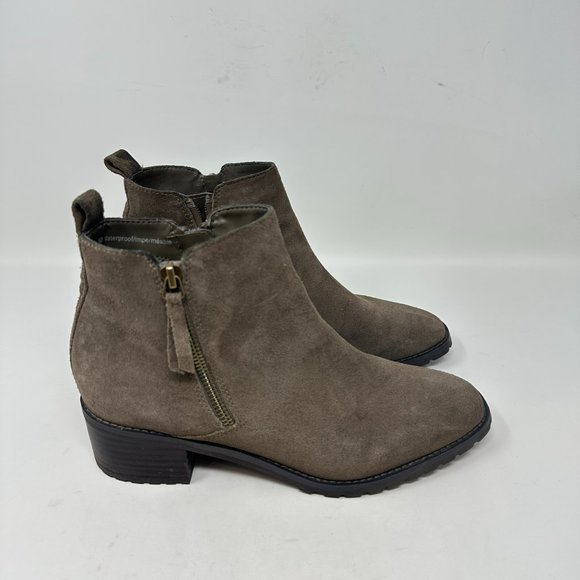 Blondo Women's Samara Dark Taupe Suede Ankle Boot Waterproof 8M - Picture 2 of 16